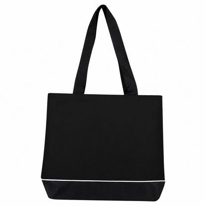 Zipper Shoulder Tote Bag