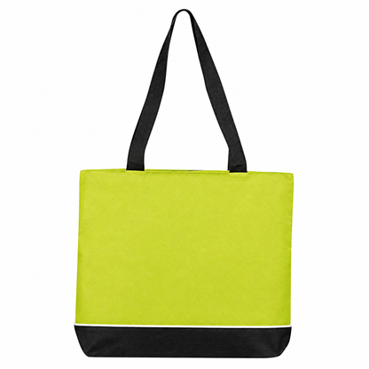 Zipper Shoulder Tote Bag