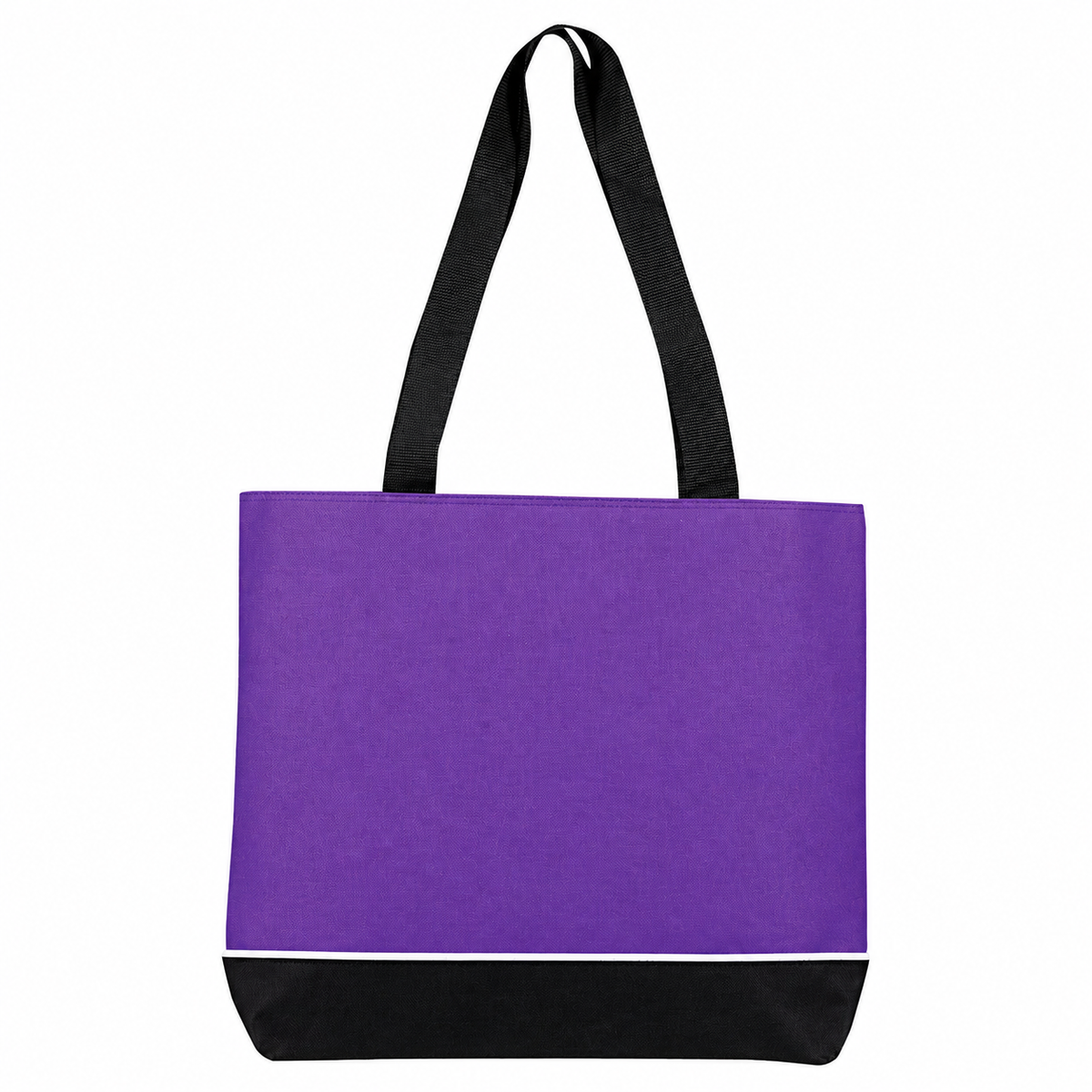 Zipper Shoulder Tote Bag