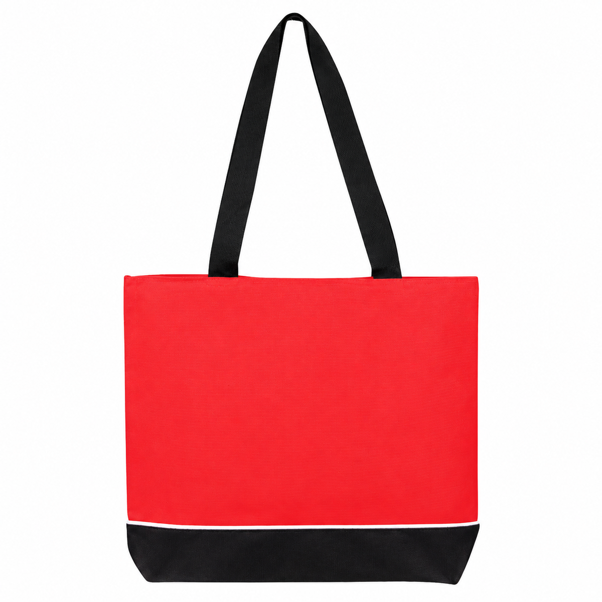 Zipper Shoulder Tote Bag