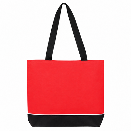 Zipper Shoulder Tote Bag