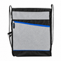 Angled-Pocket Sports Drawstring Bag with Bottle Pocket