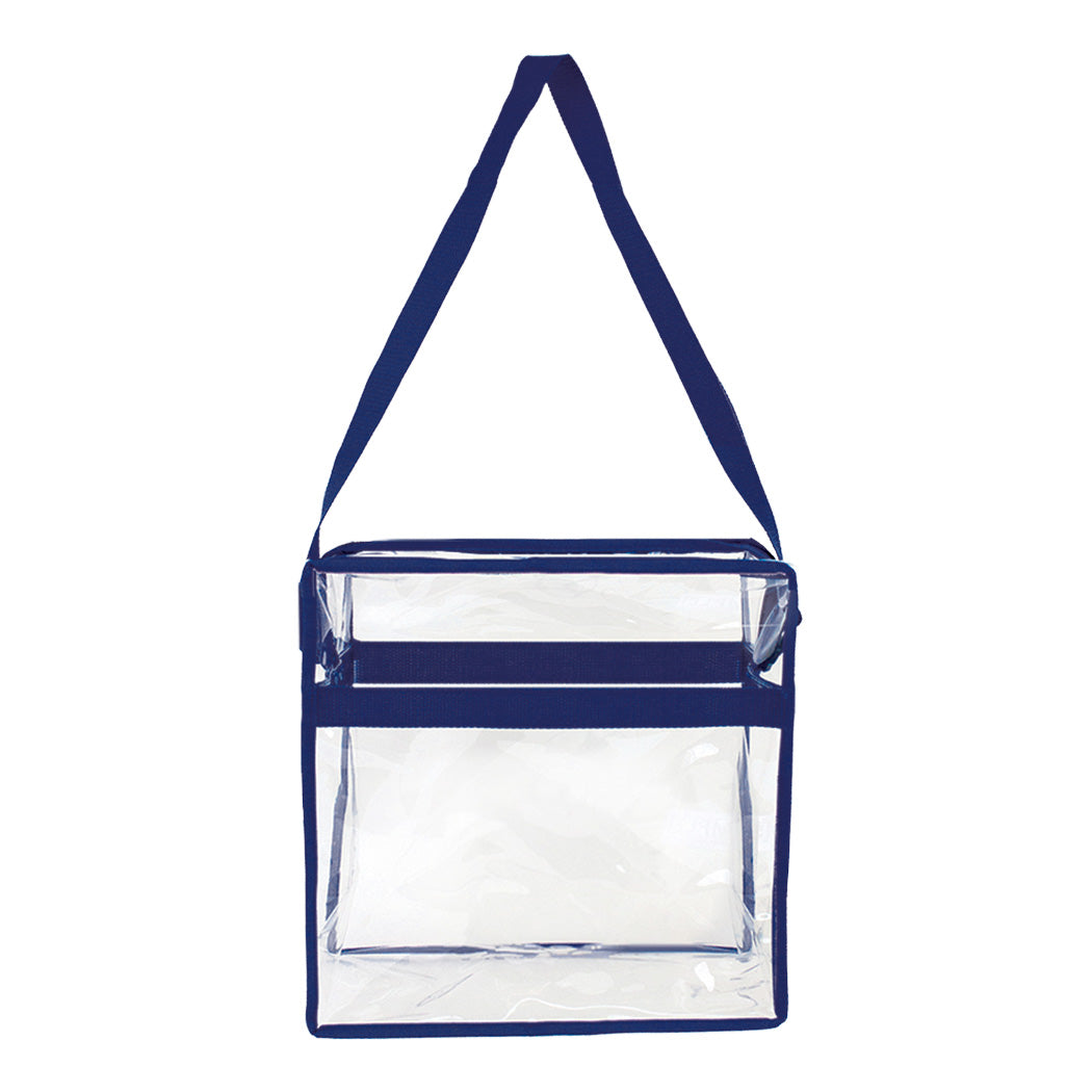 Clear PVC Messenger Tote Bag