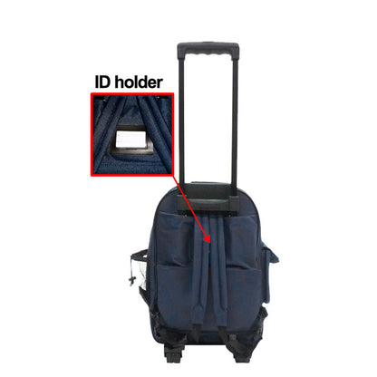 600D Rolling Backpack with Retractable Handle