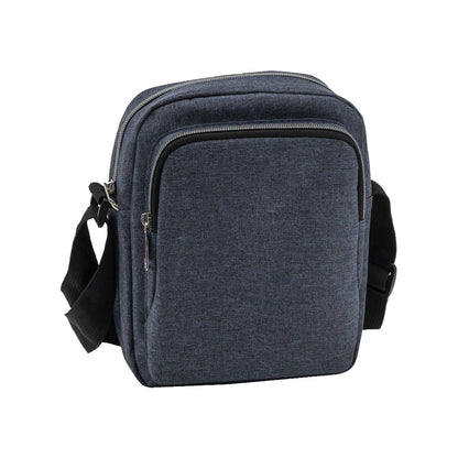 Vertical Triple Zipper Sling Bag