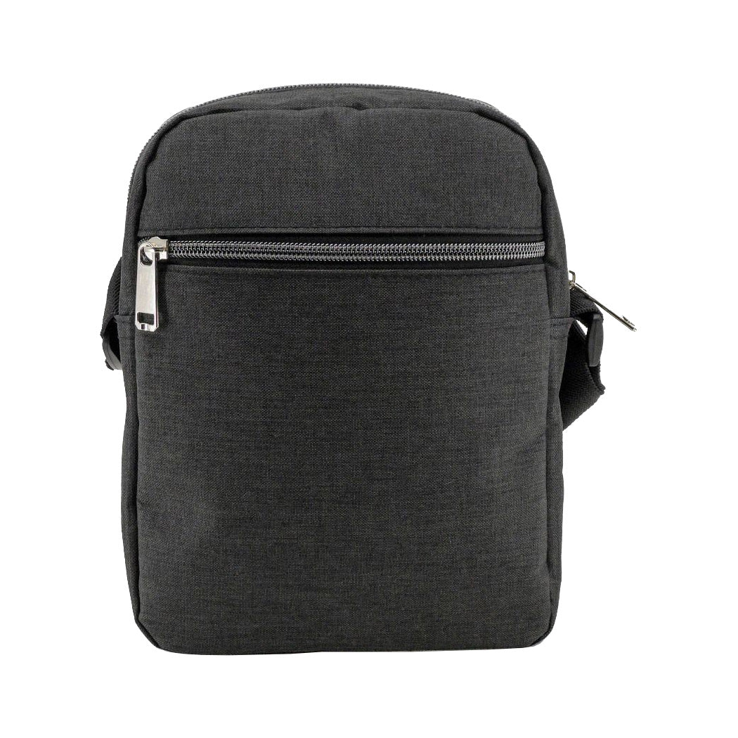 Vertical Triple Zipper Sling Bag