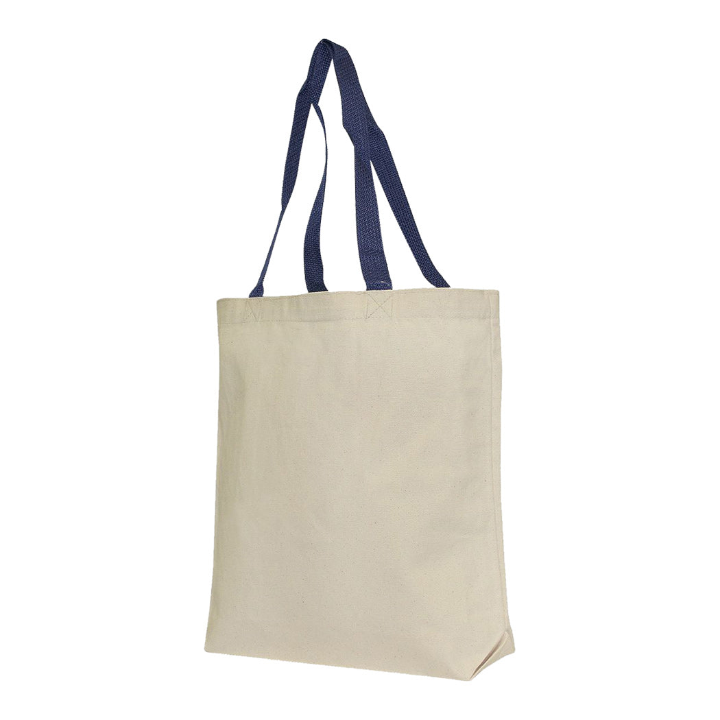 Cotton Canvas Tote Bag with Reinforced Handles