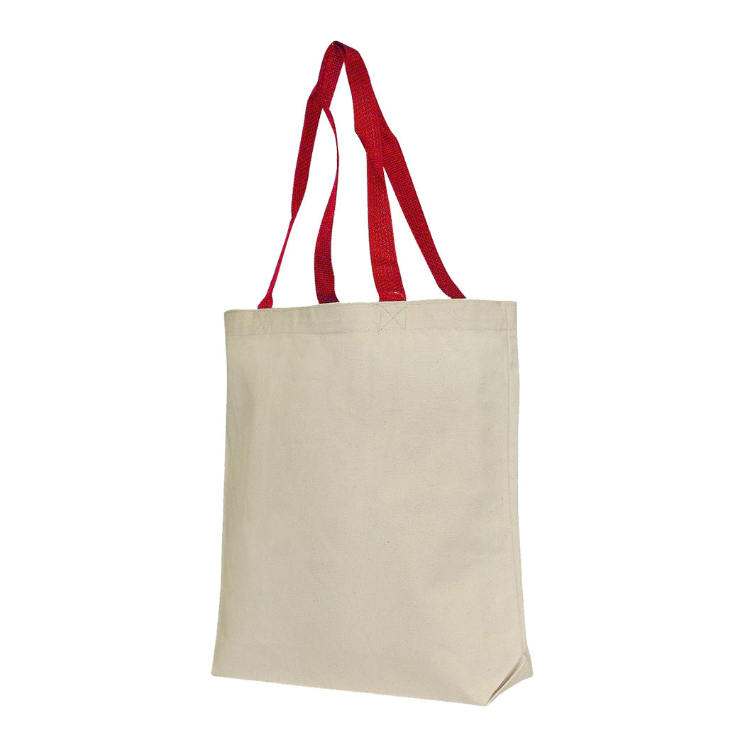 Cotton Canvas Tote Bag with Reinforced Handles