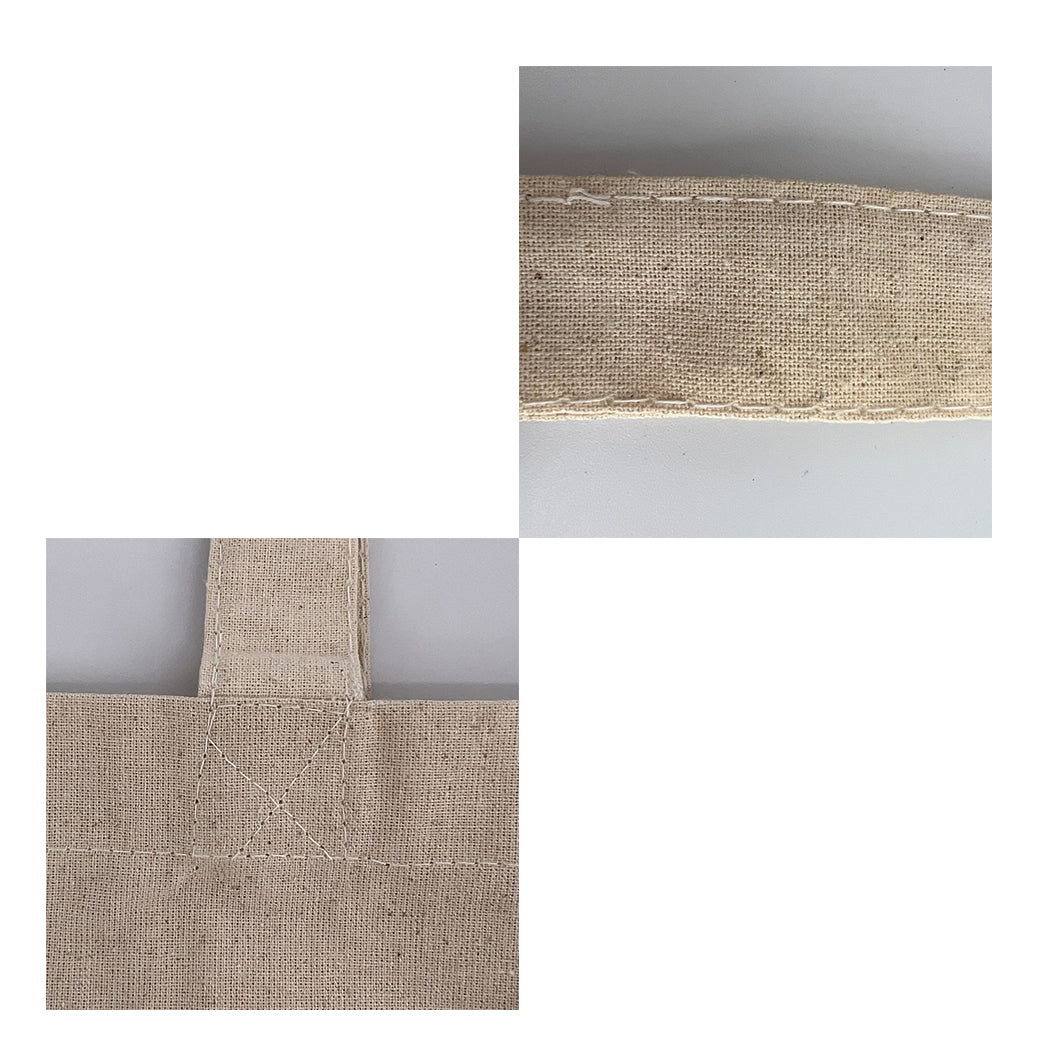 Cotton Canvas Tote Bag with Long Handles