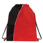 Poly Colorblock Drawstring Bag