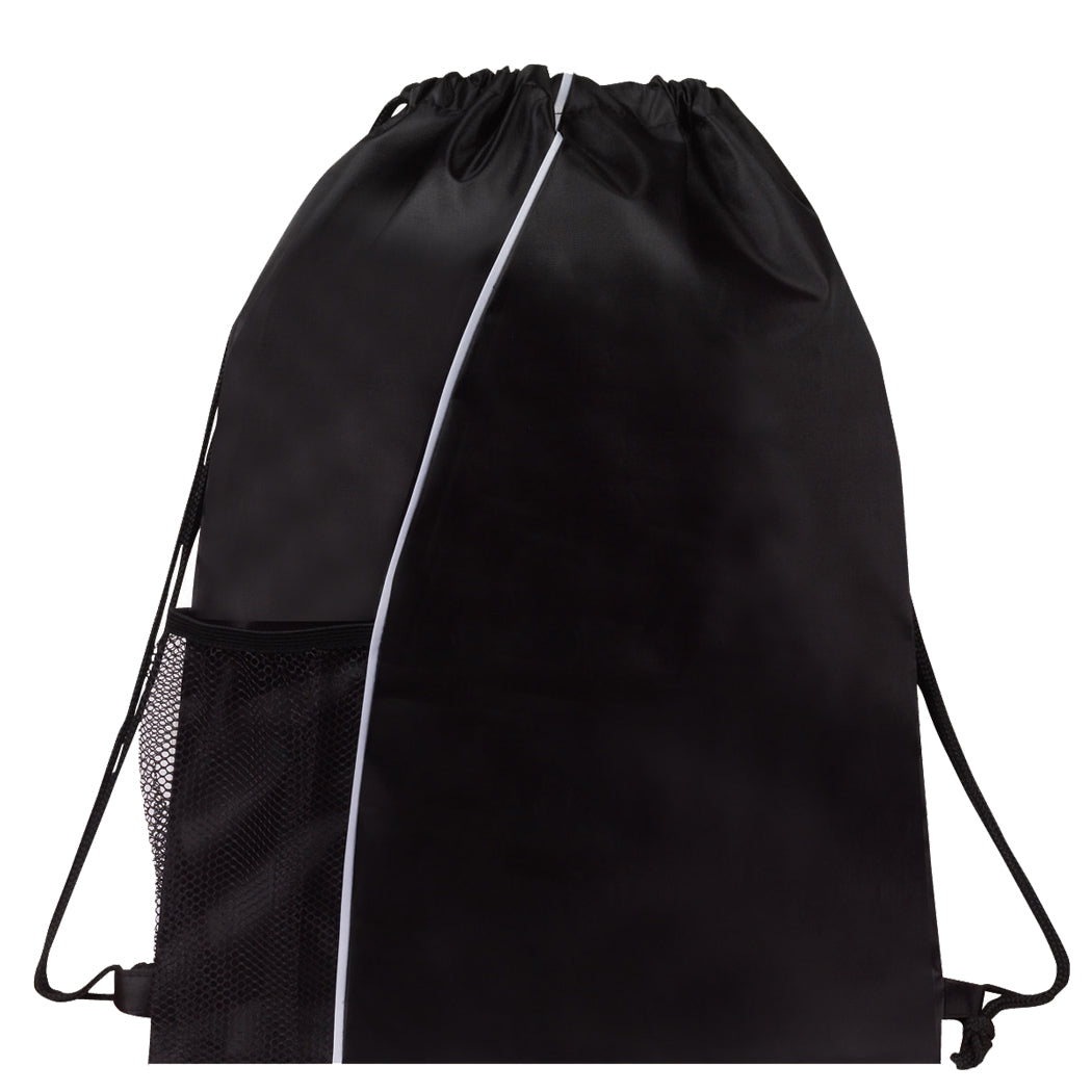 Poly Colorblock Drawstring Bag