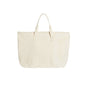 22" Zippered Cotton Canvas Tote Bag