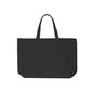 22" Zippered Cotton Canvas Tote Bag