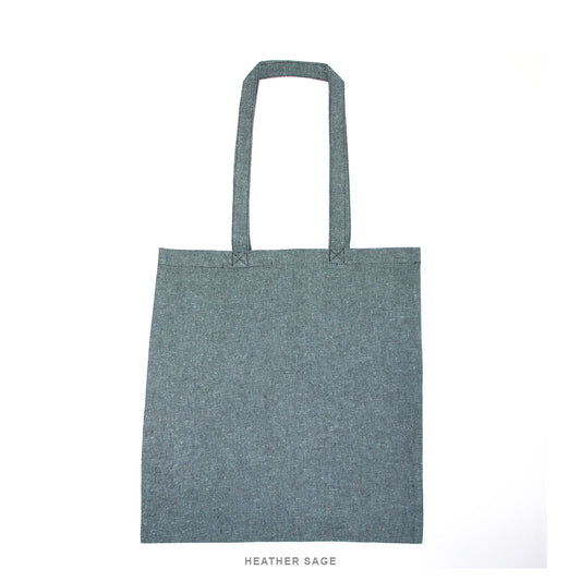 Lightweight Recycled Canvas Shoulder Extended Handle Tote Bag