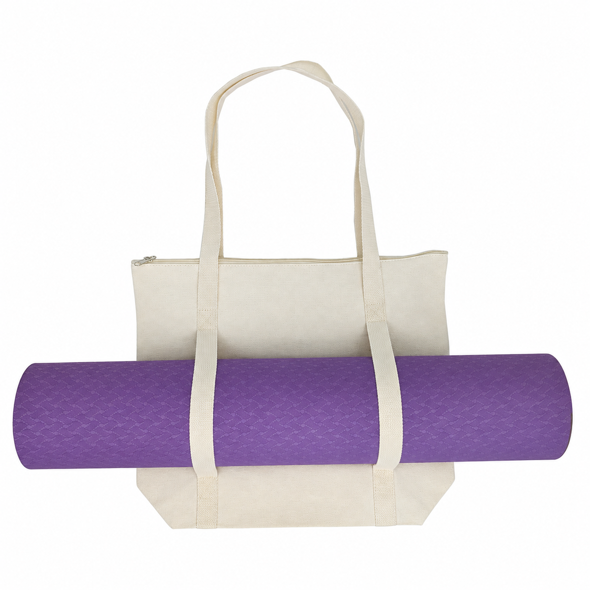 Zippered Yoga Tote Bag