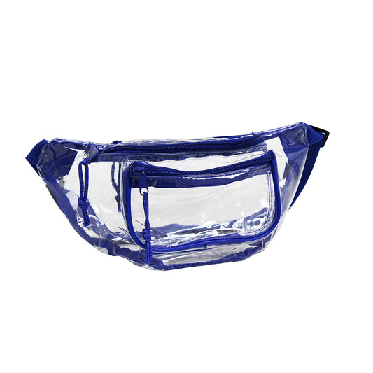 Clear Vinyl Waist Pack with Contrast Trim