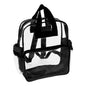 Rainbow Clear Vinyl Zippered Backpack
