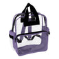 Rainbow Clear Vinyl Zippered Backpack