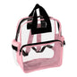 Rainbow Clear Vinyl Zippered Backpack