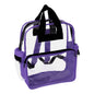 Rainbow Clear Vinyl Zippered Backpack