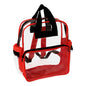 Rainbow Clear Vinyl Zippered Backpack
