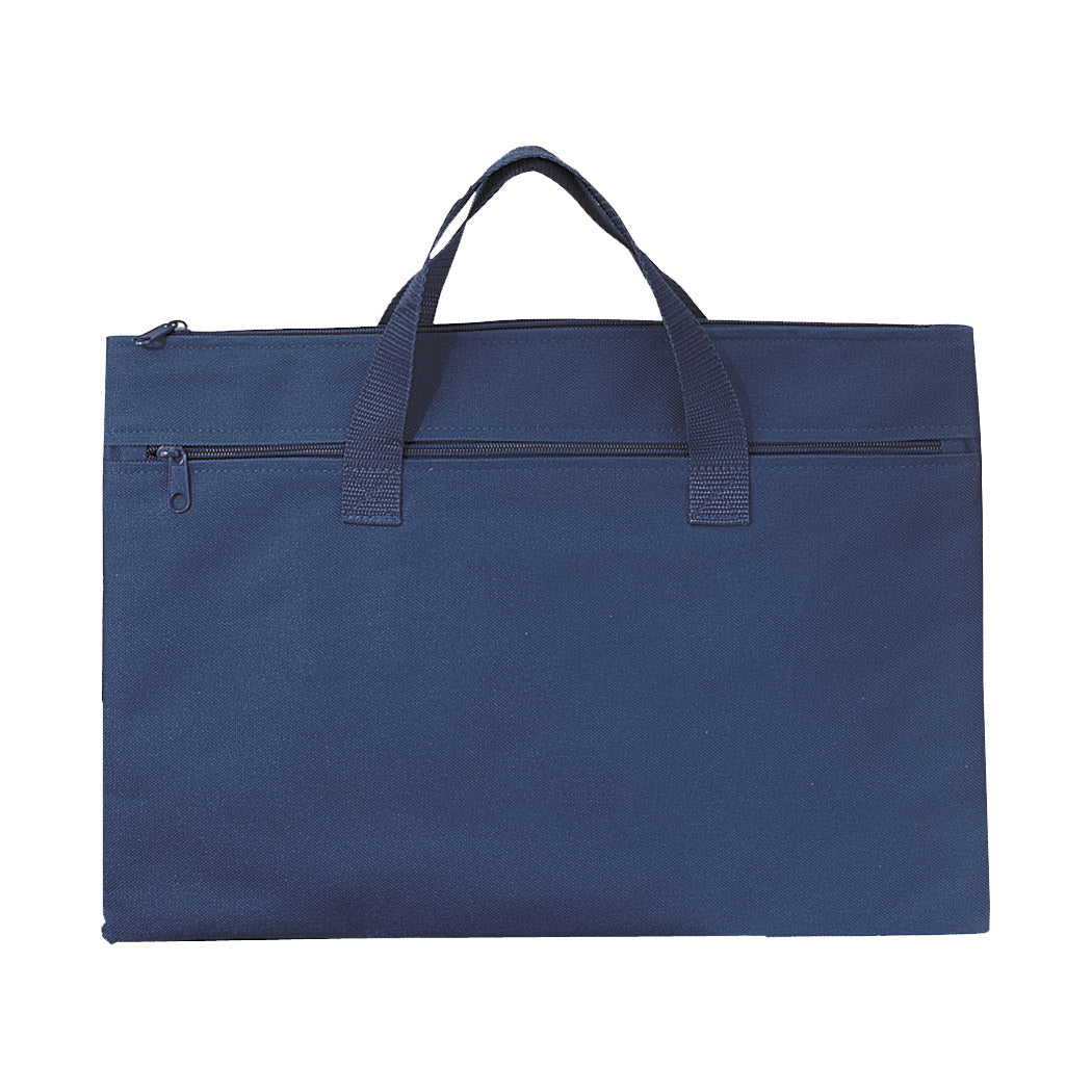 Blue 600D Polyester Document Bag