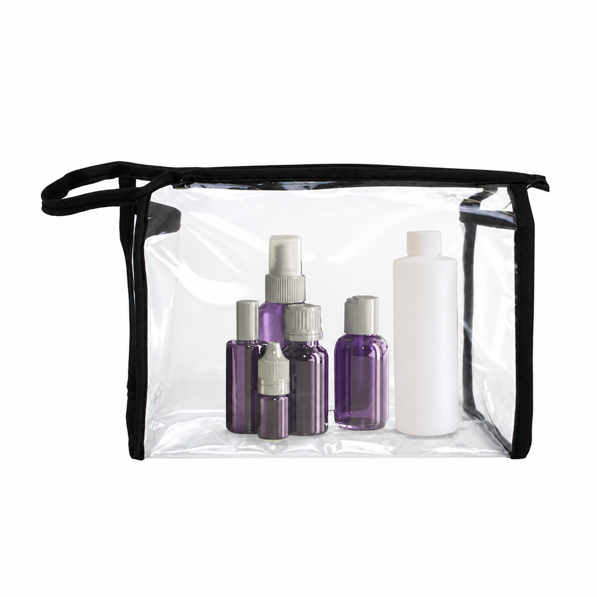 Clear Cosmetic Zippered Bag