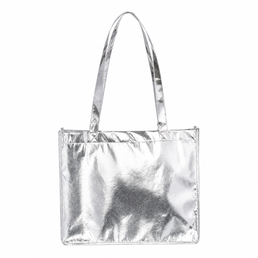 Luxe Metallic Tote Bag