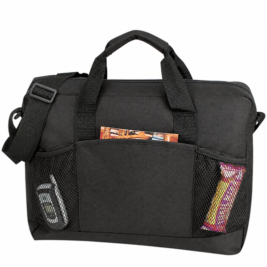 Poly Document Organizer Briefcase Messenger Bag