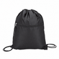 Two-Tone Zippered Drawstring Bag