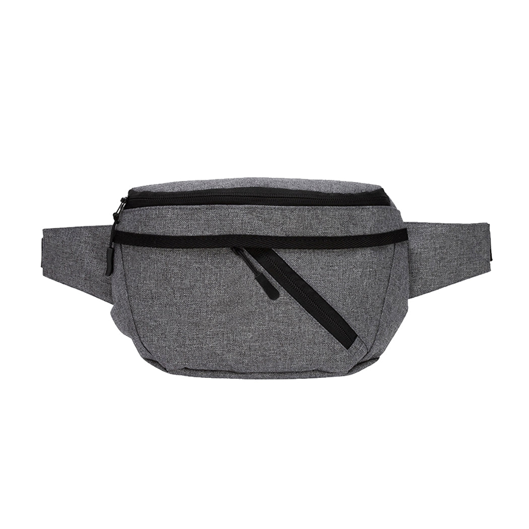 Dual-Zipper Crossbody Waist Pack