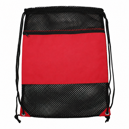 Nylon Drawstring Sports Mesh Convertible Backpack