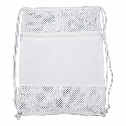 Nylon Drawstring Sports Mesh Convertible Backpack