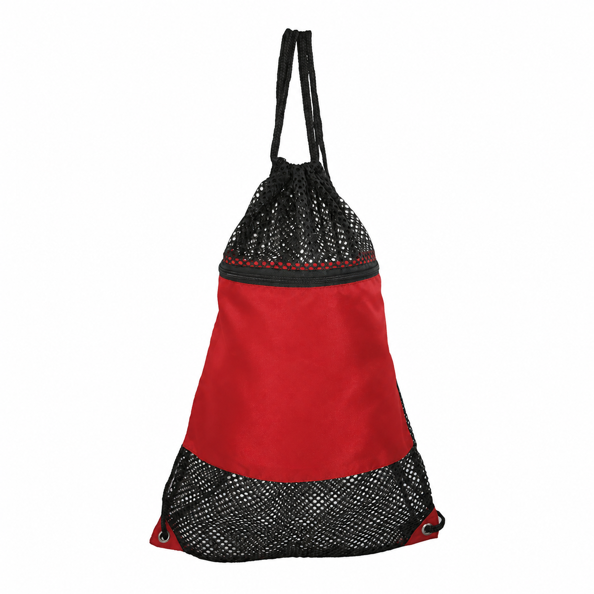 Nylon Drawstring Sports Mesh Convertible Backpack