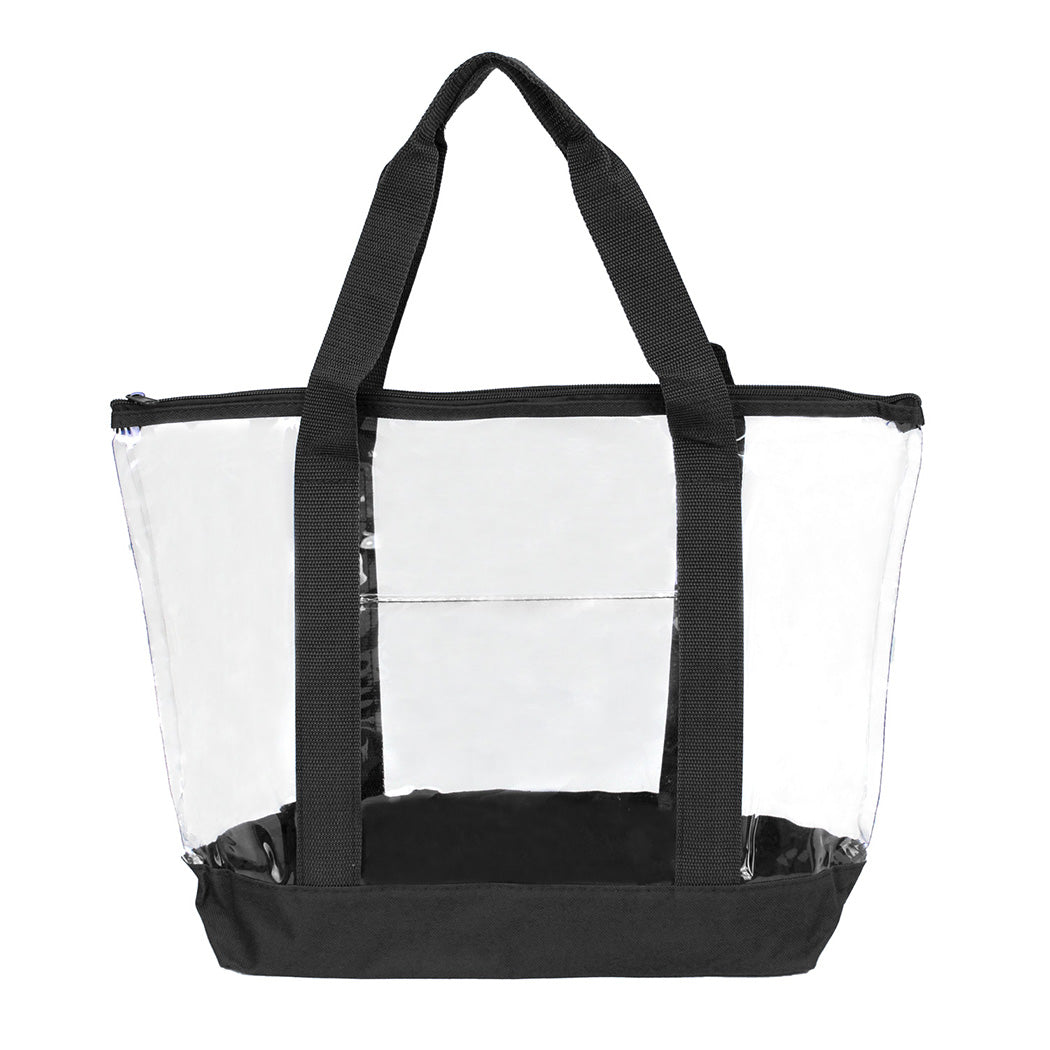 Stadium PVC Clear Zipper Tote Bag