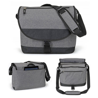 Heathered Laptop Messenger Bag