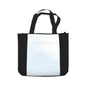 Polyester Two-Tone Zipper Tote Bag