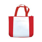 Polyester Two-Tone Zipper Tote Bag