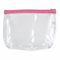 Clear with Pink Trim