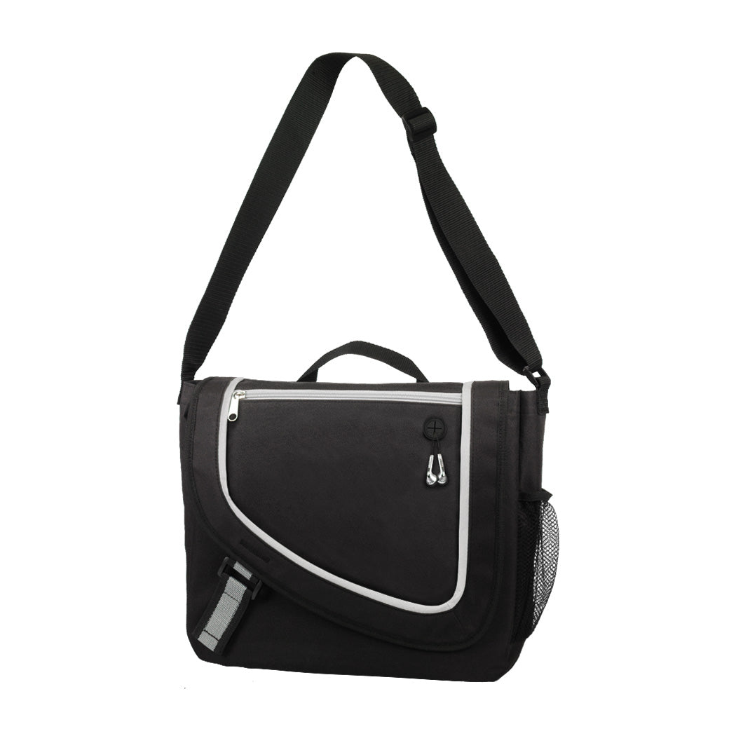 Poly Zipper Messenger Bag