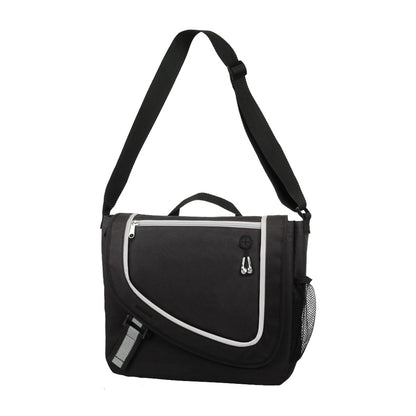 Poly Zipper Messenger Bag