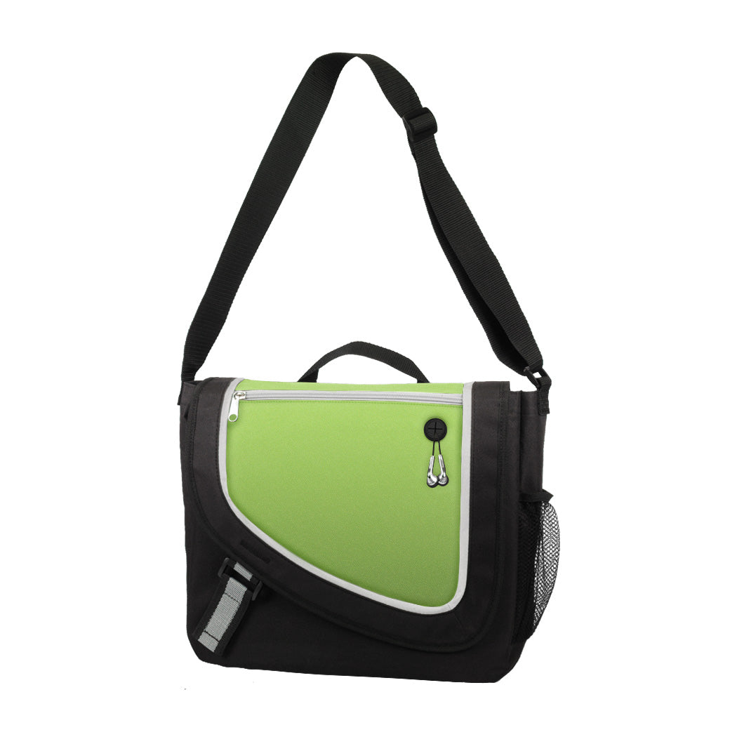 Poly Zipper Messenger Bag
