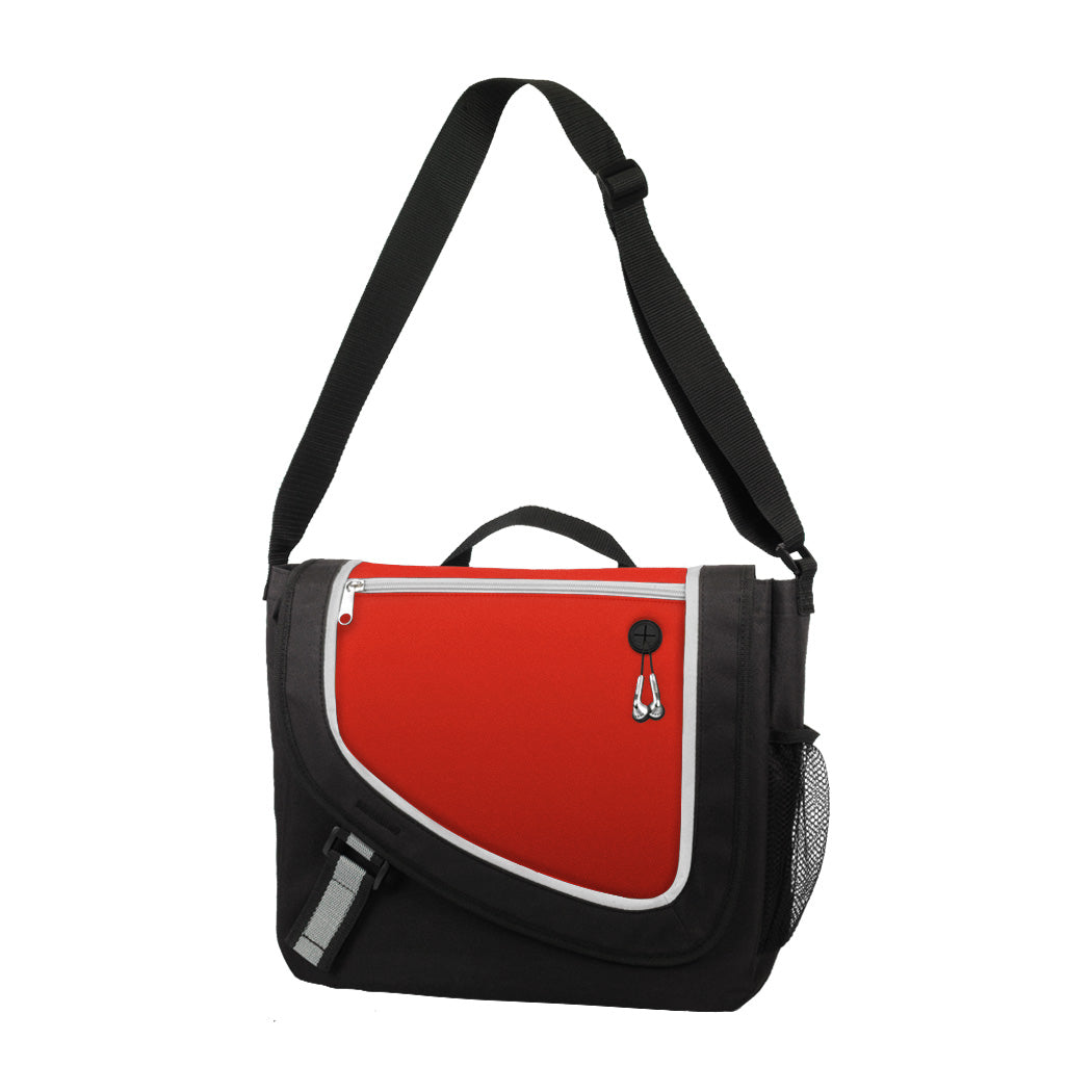 Poly Zipper Messenger Bag
