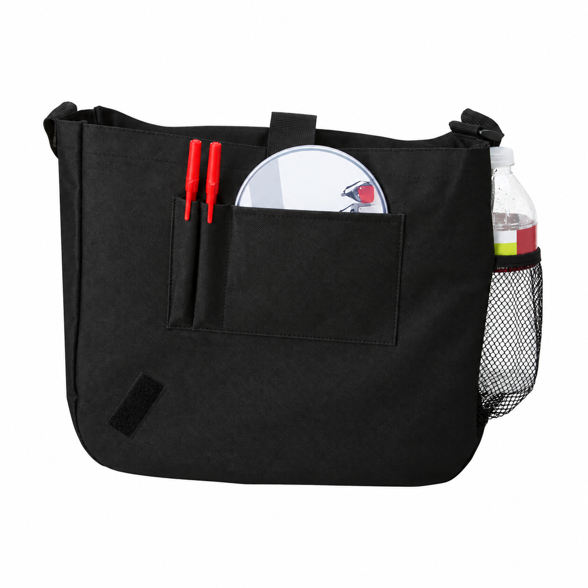 Poly Zipper Messenger Bag