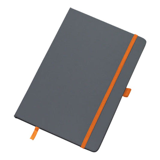 160-Page Leatherette Notebook with Elastic Pen Holder