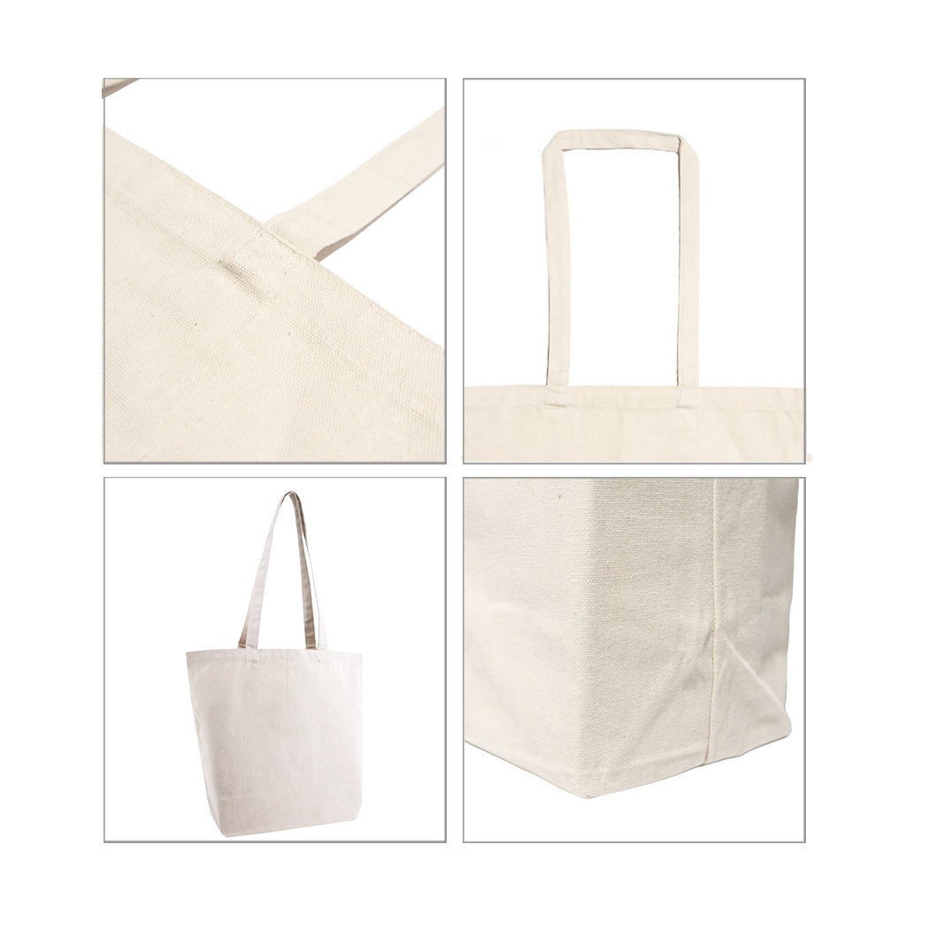 Poly-Blend Midweight Recycled Canvas Tote Bag
