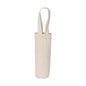 Cotton Canvas Single Bottle Wine Tote Bag