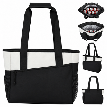 Velcro-Closure Insulated Tote Bag