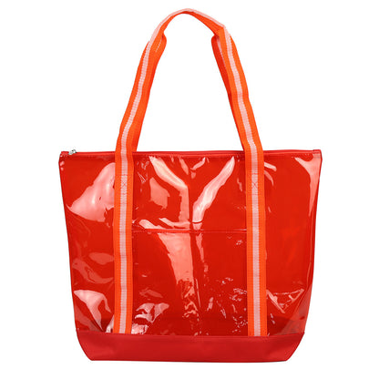TPU Zippered Gusseted Tote Bag