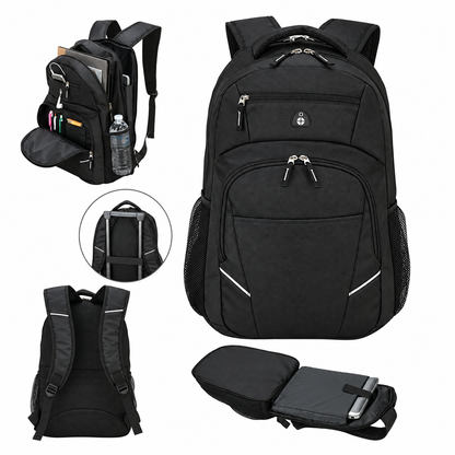 Zippered 15-Inch Laptop Backpack